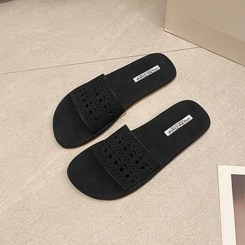 2025 Spring Summer Women's Hollow Casual Slippers Platform Open Toe Sandals Comfortable Fashion Versatile New Shoes