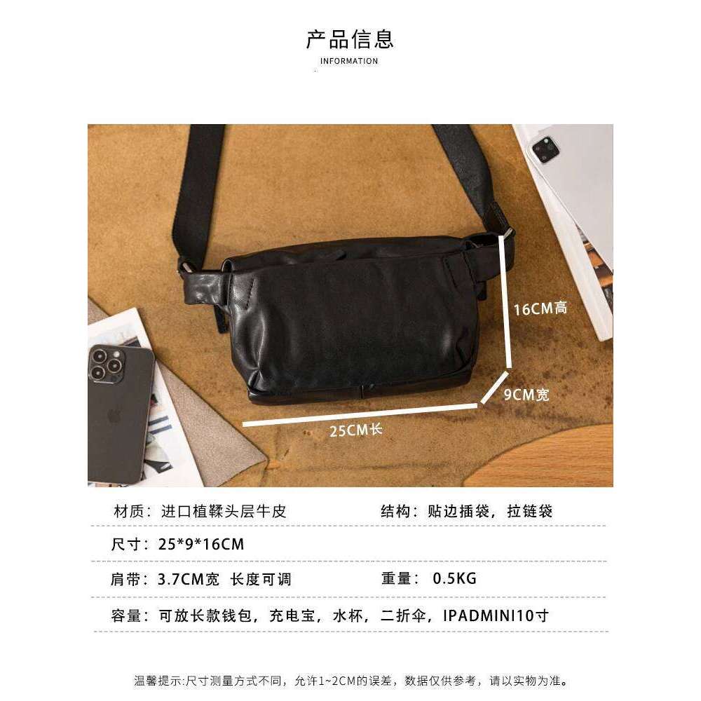 PNDME Outdoor Daily Work High Quality Genuine Leather Men's Crossbody Casual First Layer Cowhide Black Shoulder Bag