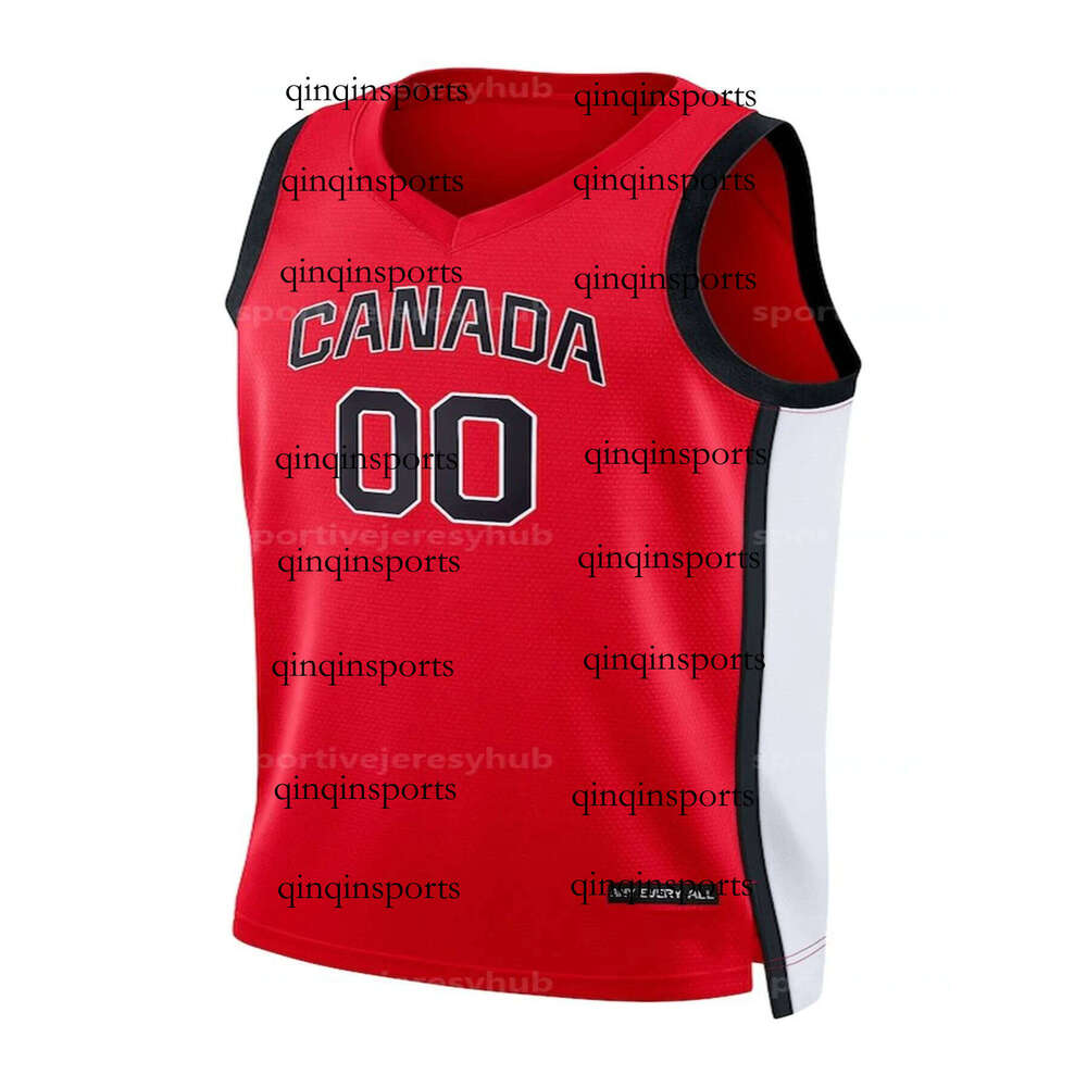 2 Alexander 27 Murray 9 Barrett 24 Brooks 5 Dort 41 Olynyk 7 Powell 25 Boucher 22 Wiggins Custom 2024-2025 Canada National Basketball Jerseys ed