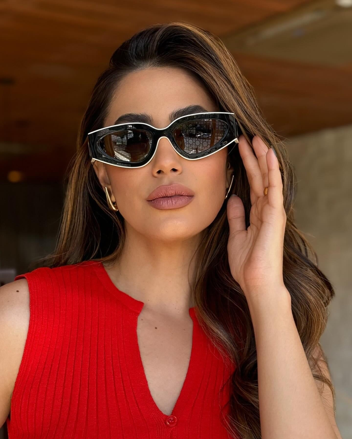 designer womens sunglasses Vintage cat eye sunglasses trend gift glasses mens Beach shading UV protection polarized clear Driving glasses with box