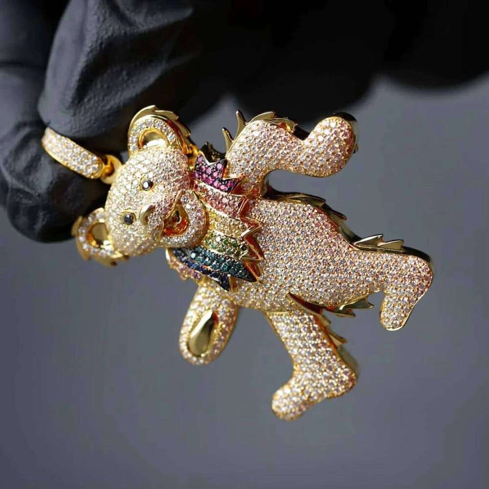 Factory Custom Iced Out VVS Moissanite Hip Hop Pendant Pass Dia Tester made in Sterling Sier Jewelry
