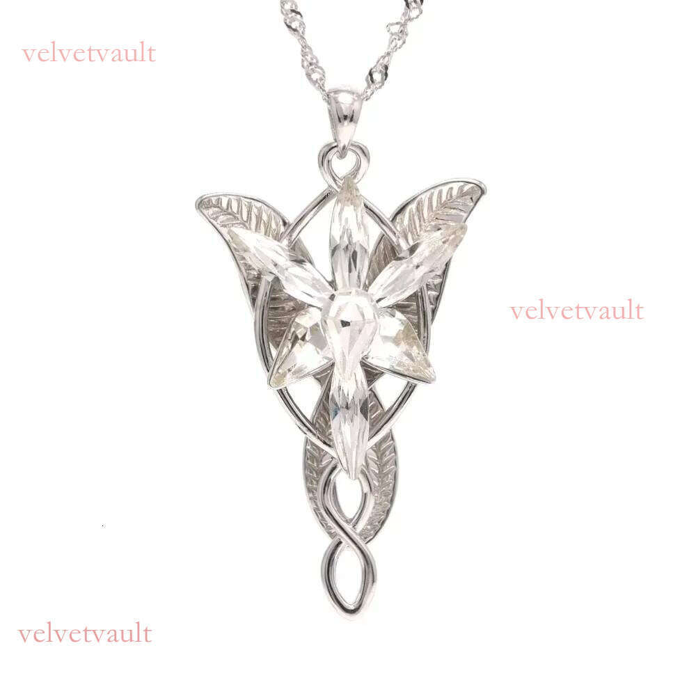 Sterling Sier Arwen Fashion Fairy Princess Twilight Star Necklace Women's Sweater Chain Accessories