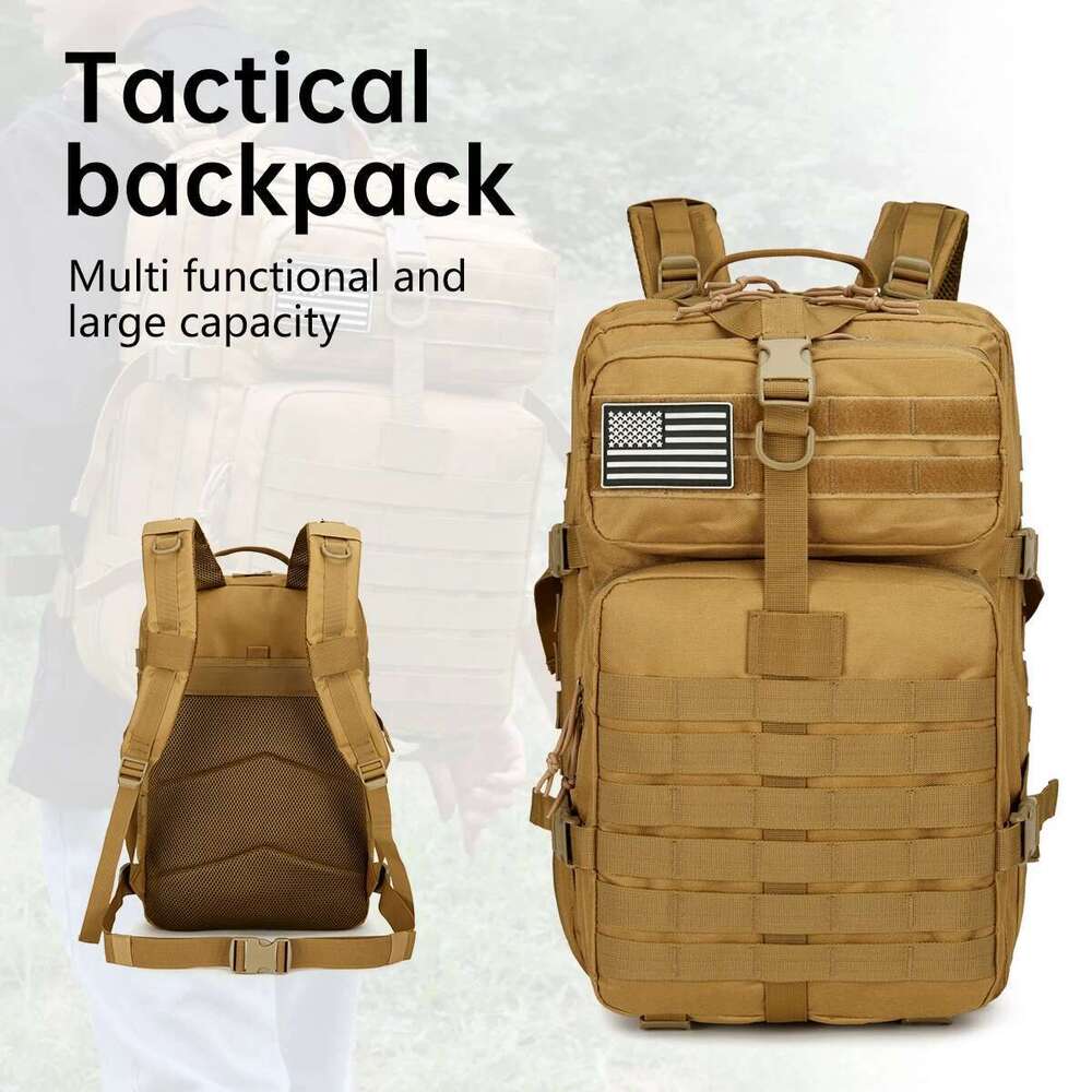 New Travel Tactical Large Capacity Oxford Cloth Backpack Men s Waterproof Outdoor Mountaineering Bag