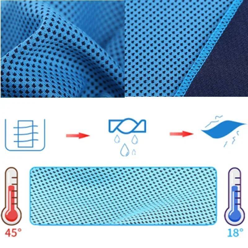 Mini Silica Gel Set Cold Quick Drying Breathable Chilly Sweat Absorption Sports Cooling Towel Running Yoga Gym 1-10pcs