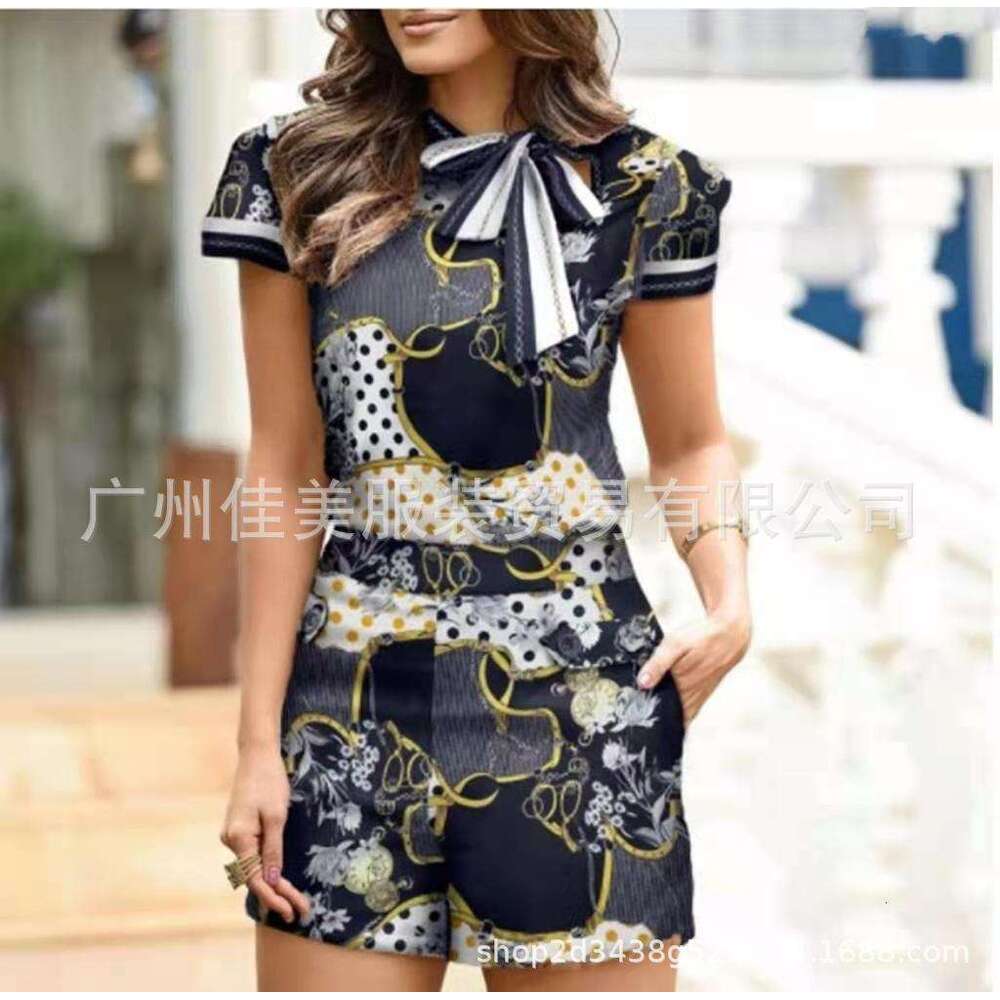 New Summer Slim Fit Fashion Women's Shirt and Pants Set