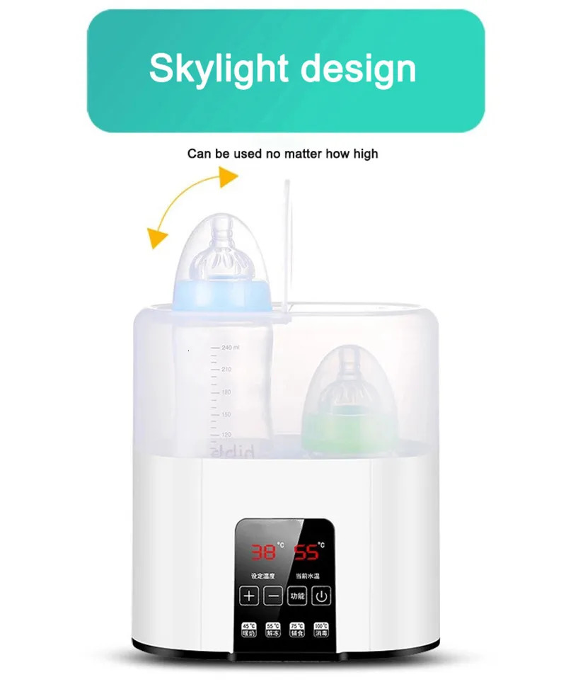 Multifunction Baby Nursing Bottle Heater Sterilizer Fast Breast Milk Warmer with Accurate Temperature Control 250527