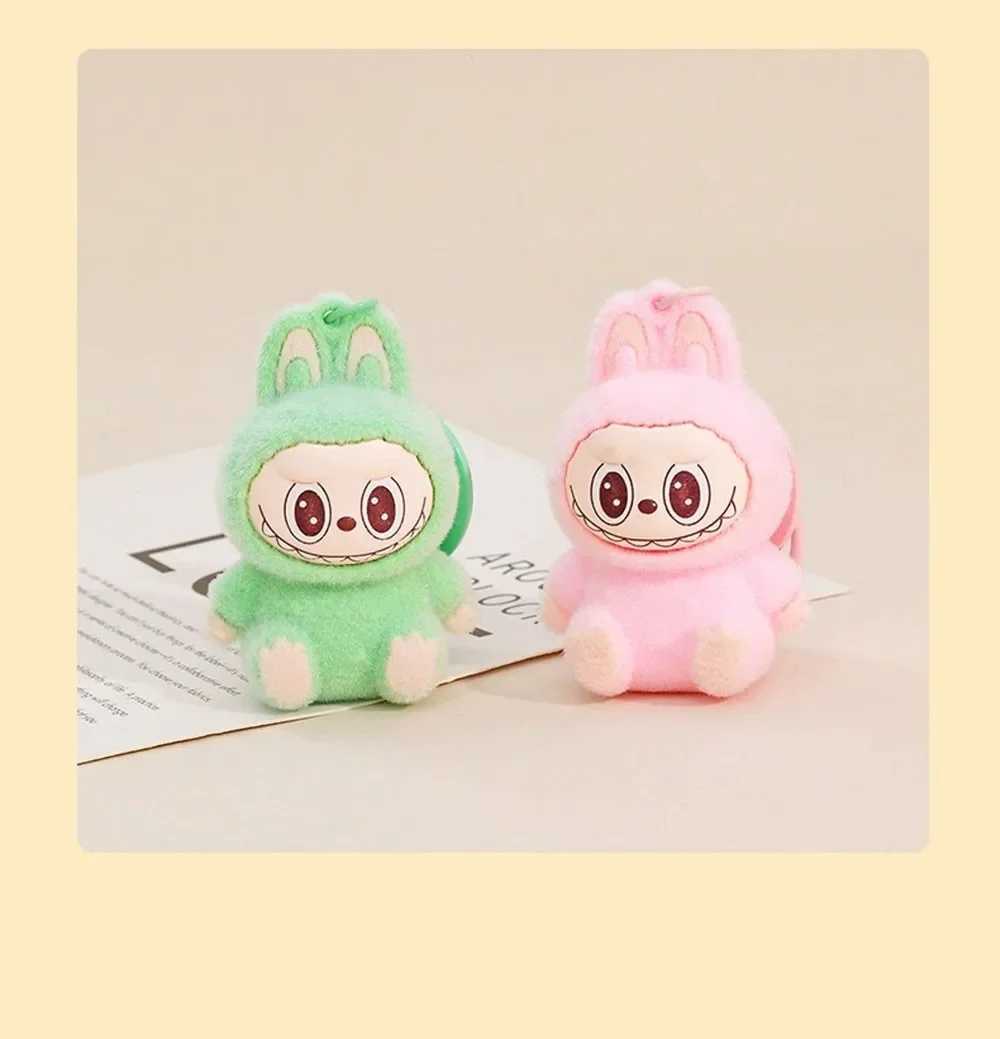 Labubu Keychain Blind Bag The Monsters Vinyl Face Doll Heart-Moving Blind Box Backpack Pendant Decoration Macaron Pendant Gift W250526