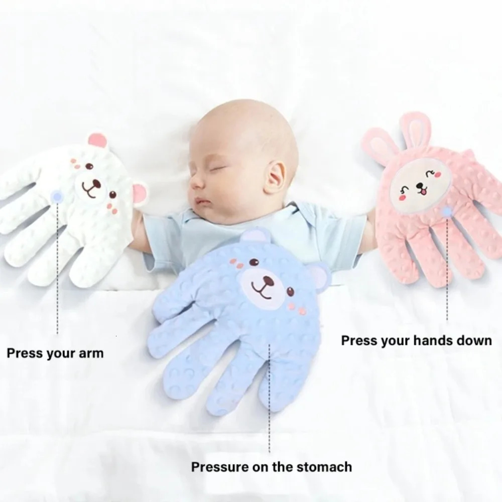 Two Type Baby Soothing Palm Soft Electric Sleeping Cartoon with Remote Control borns Pillow 250527