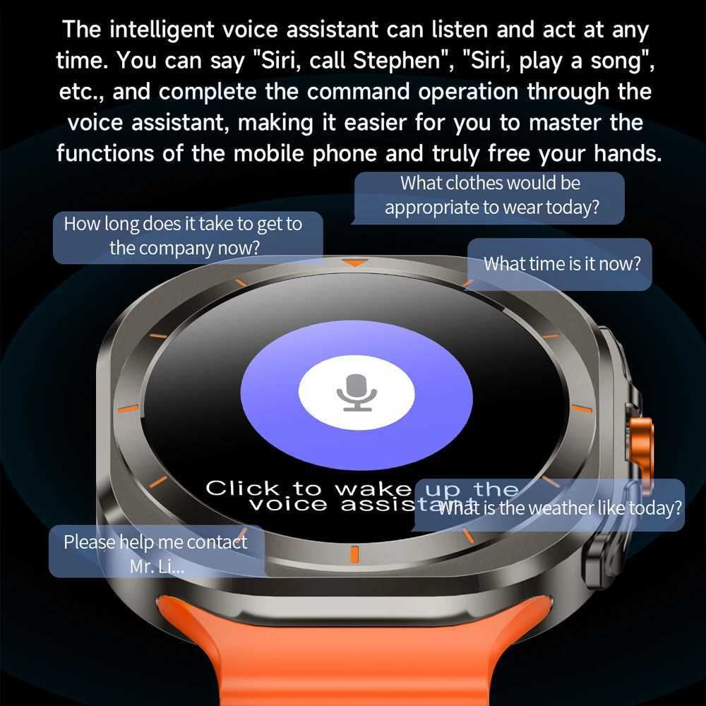 2025 New For Galaxy Watch 7 Ultra GPS Smart Watch Men 1.43 inch AMOLED Always Display IP68 BT Call Sports SmartwatchesXJ250513