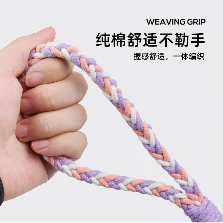 Charming DIY Canine Lead Crafted by Hands - Durable Multicolor Outdoors Companion