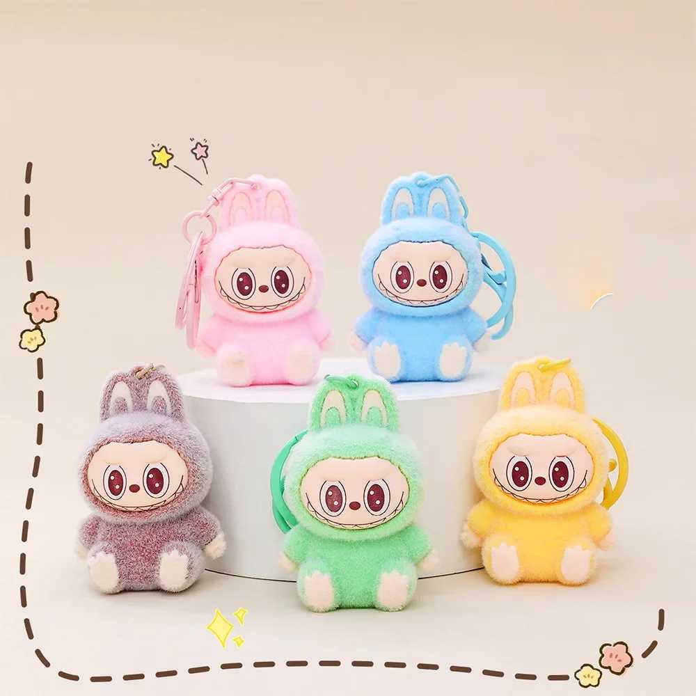 Labubu Keychain Blind Bag The Monsters Vinyl Face Doll Heart-Moving Blind Box Backpack Pendant Decoration Macaron Pendant Gift W250526