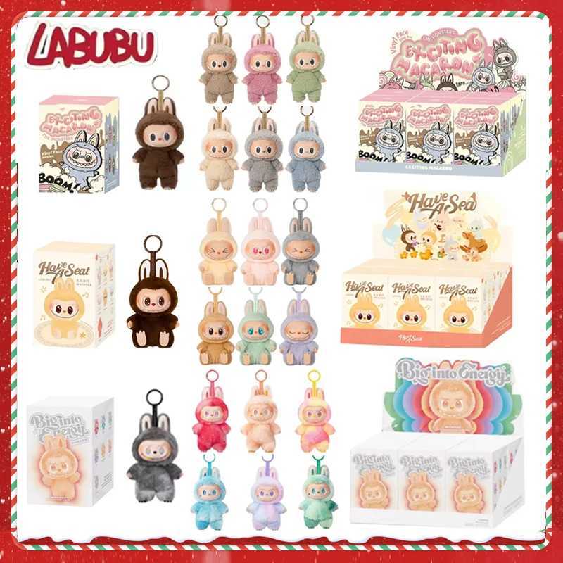 Heartbeat Macaron Enamel The Monsters Face Blind Box PVC Figurine Tabletop Ornament Kawaii Doll Kid Birthday Gift M250524