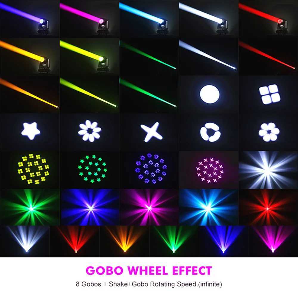 4PCS/Dj lights Mini LED Moving Head 150W Beam+Spot+ 18 Rotating Prisms Dmx disco lights Stage Effect Light Disco Dj Bar LightsXJ250527