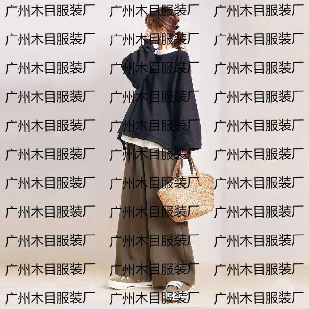 2025 Early Spring New Women's Long Sleeve Top + Loose Casual Pants Two-Piece Set