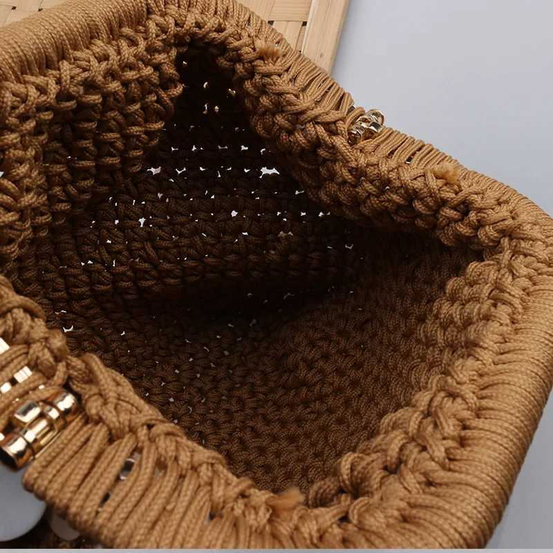 Straw Clutch Handbag Handmade Clutch Purse Cloud Dumpling Bag Sequins Woven Handbags Designer Weaving Pouch for Party Vacation W250527