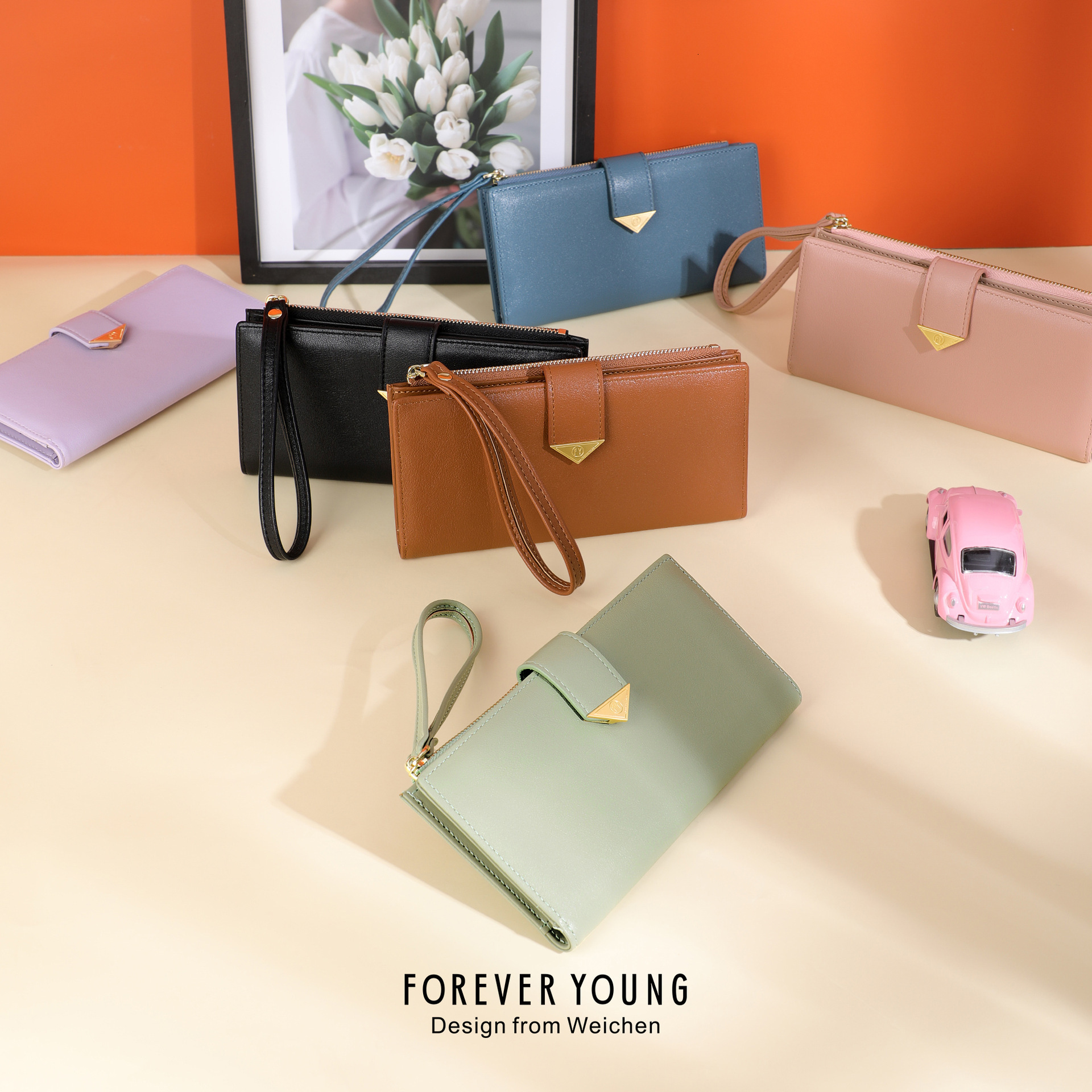 Cross border hot selling long women's wallet, Korean fashion coin wallet, multifunctional large capacity designer men's wallet