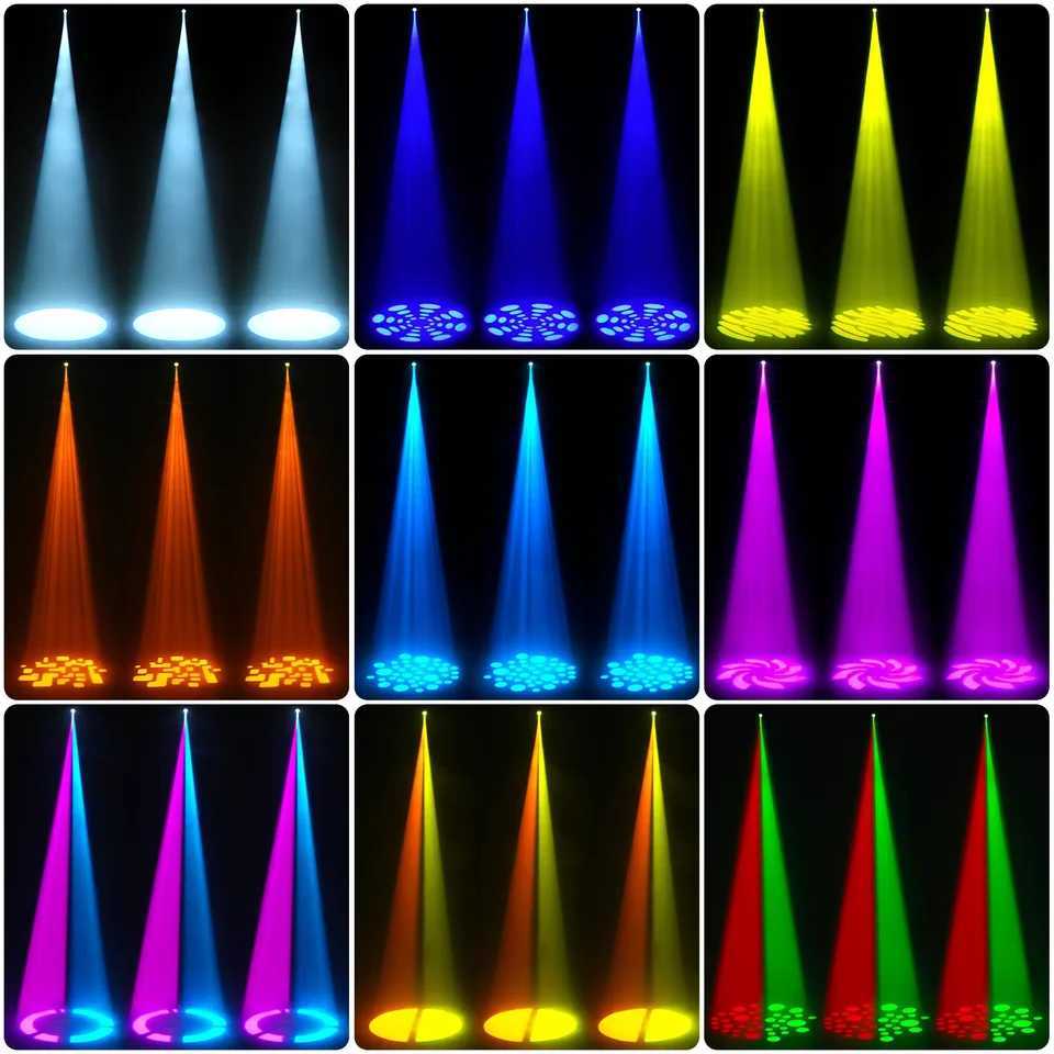 Yiflamefly Moving Head Lights 30W RGB LED Black Stage Lights DMX 512 For Wedding DJ Disco Party Live Show Stage Lighting XJ250527