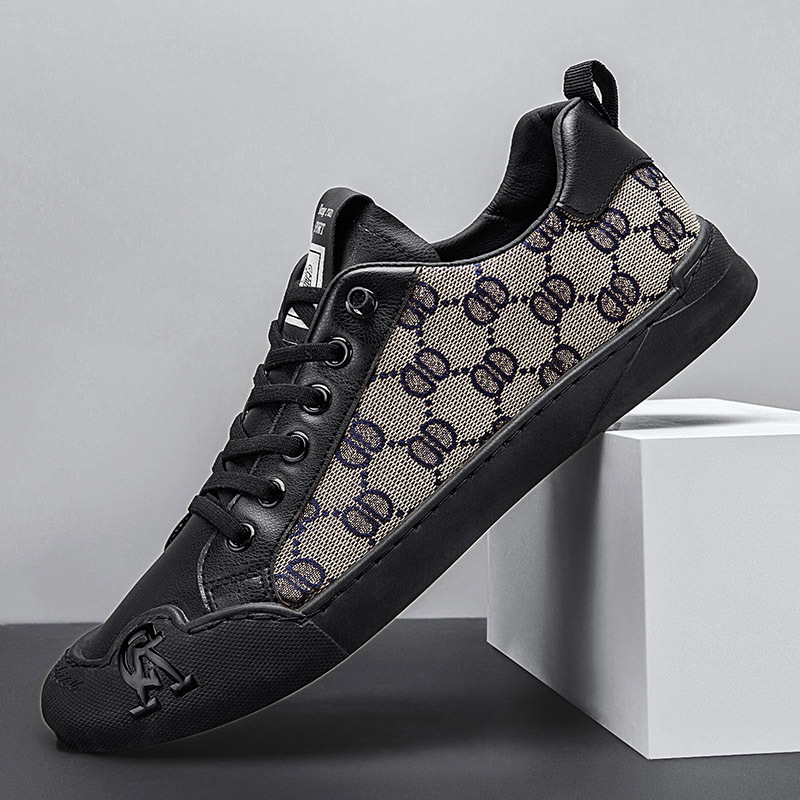2025 New Fashionable Wear resistant Men's Board Shoes Couple Versatile Flat Sneakers Beige Black White Size 39-44 Free Shipping