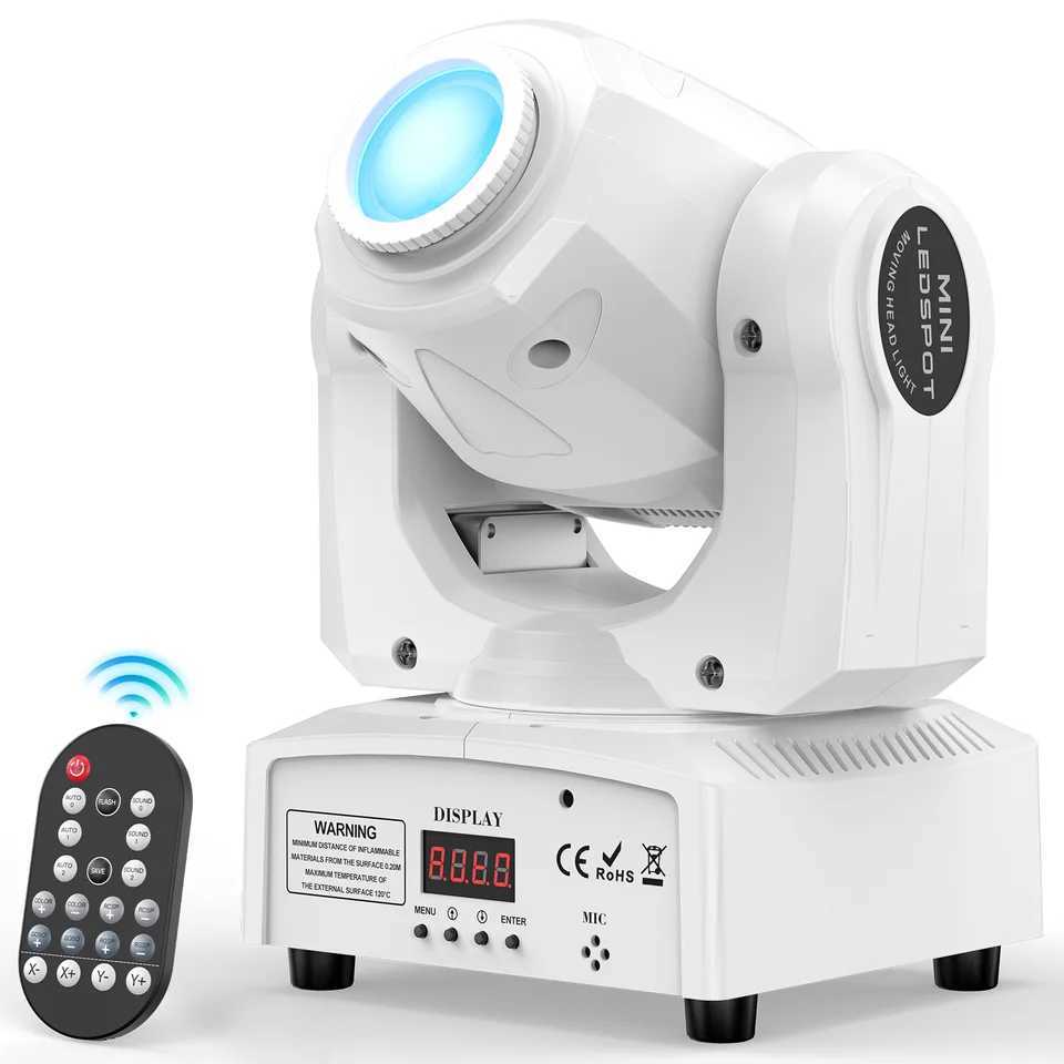 Yiflamefly White 150W LED Light Pattern Light Stage Effect Moving Head Light With Remote Control DMX For Wedding Concert Club KTV XJ250527