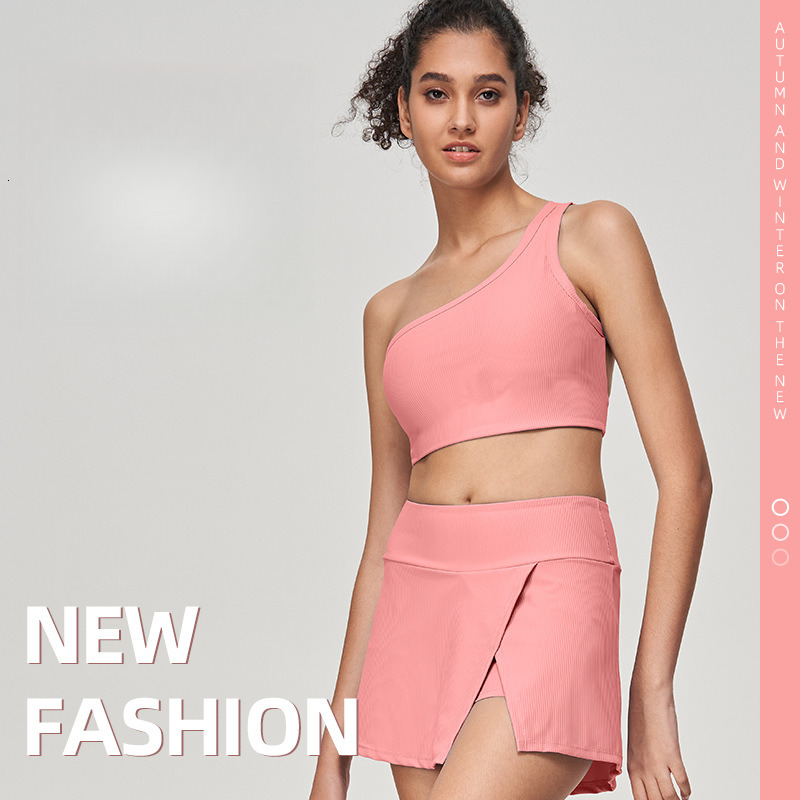 Outfit for Women 2025 New Slim Fit Sports Fitness Wear Tank Top with Beautiful Back Tennis Skirt Yoga Vest