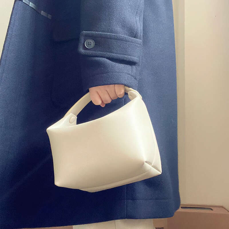 Genuine Leather Handbag Top Layer Cowhide Lunch New Niche Handheld Box Small Square Camera Bag for Women
