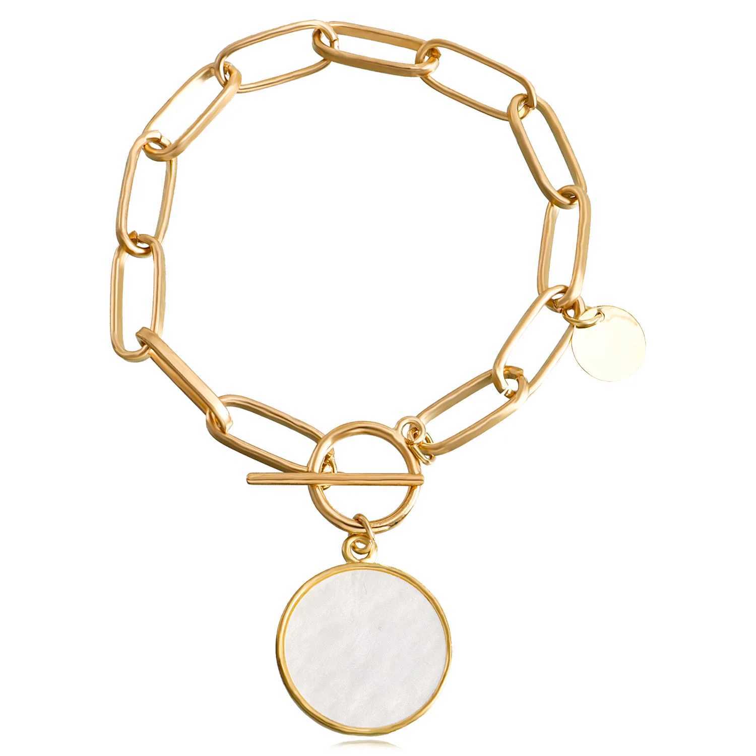 Geometric Bracelet for Women Fashion Link Chains Charms Bracelet Boho Gold Silver Color Bangles for Women Jewelry for Women Gift W250526