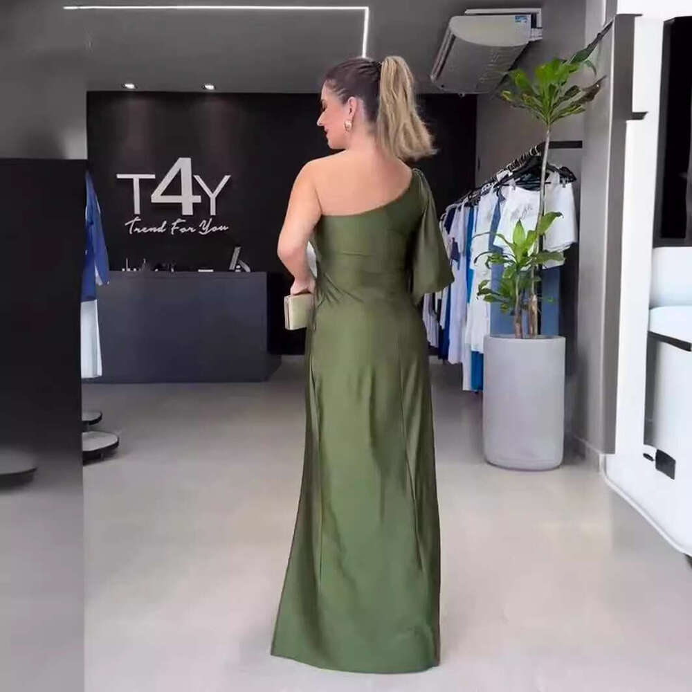2025 Spring Fashion Evening Elegant Socialite Waist-Cinching Slim Fit Long Dress for Women