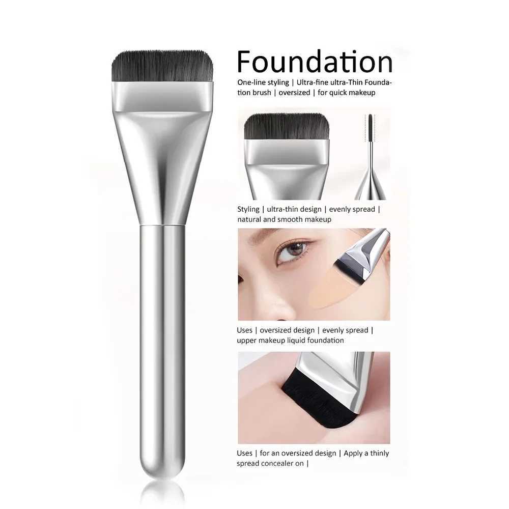 Stainless Steel Makeup Spatula Mixing Stick Foundation Brush Set Eyeshadow Cream Pigment Mixing Tool Face Contour Brush Tool z250527PB4H
