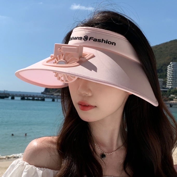Designer's Sun Hatenglish Style Fan Hat For Women, Outdoor Sunshade Visor Hat With Large Brim, UV Protection, Adjustable Summer Sun Hat For Women