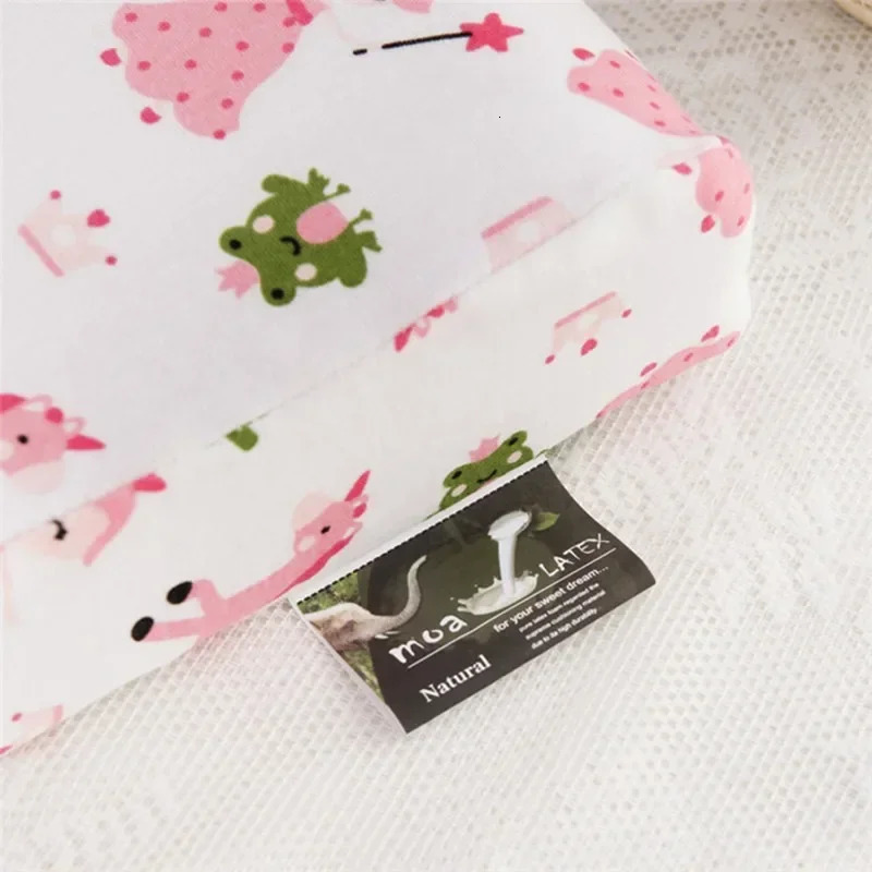 Baby Natural Latex Pillow Kids Orthopedic Contour Cervical Neck Protect 250527