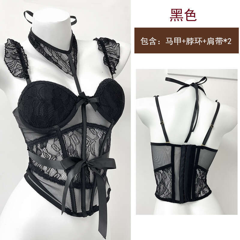 Bao Fei Fishbone Bra Pure Desire Outer Wear Lace with Chest Pad Camisole Top Inner Short Base Vest for Women 274