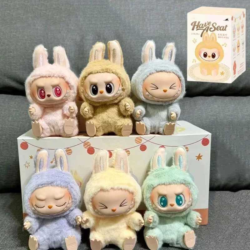 Yksek Kaliteli Makaron 2. The Monsters Labubu Oturma Partisi Vinil Pelu Kr Kutu Dekoratif Srpriz Kutu Bebek Koleksiyon Hediye M250526