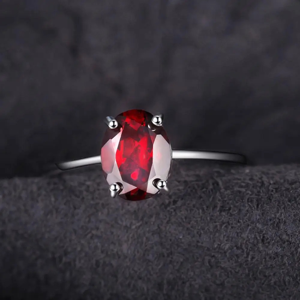 Jewelry Genuine Garnet Amethyst Citrine Peridot Blue Topaz 925 Sterling Silver Rings for Women Colorful Gemstone Jewelry 250519