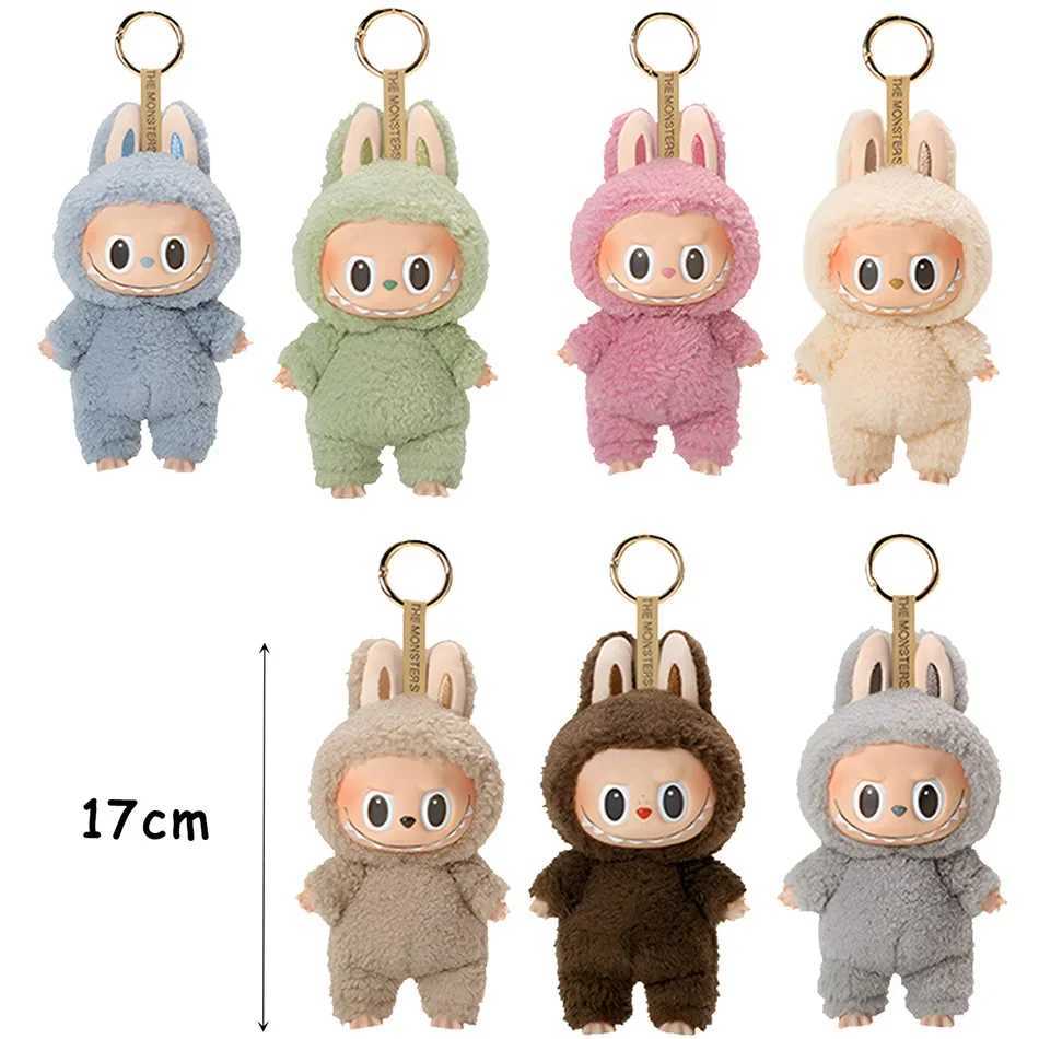 Labubu The Monsters Blind Box Hot Toy Heartbeat Macaron Enamel Face PVC Figure Doll Kawaii Ornament Keychain Gift for Kids M250528