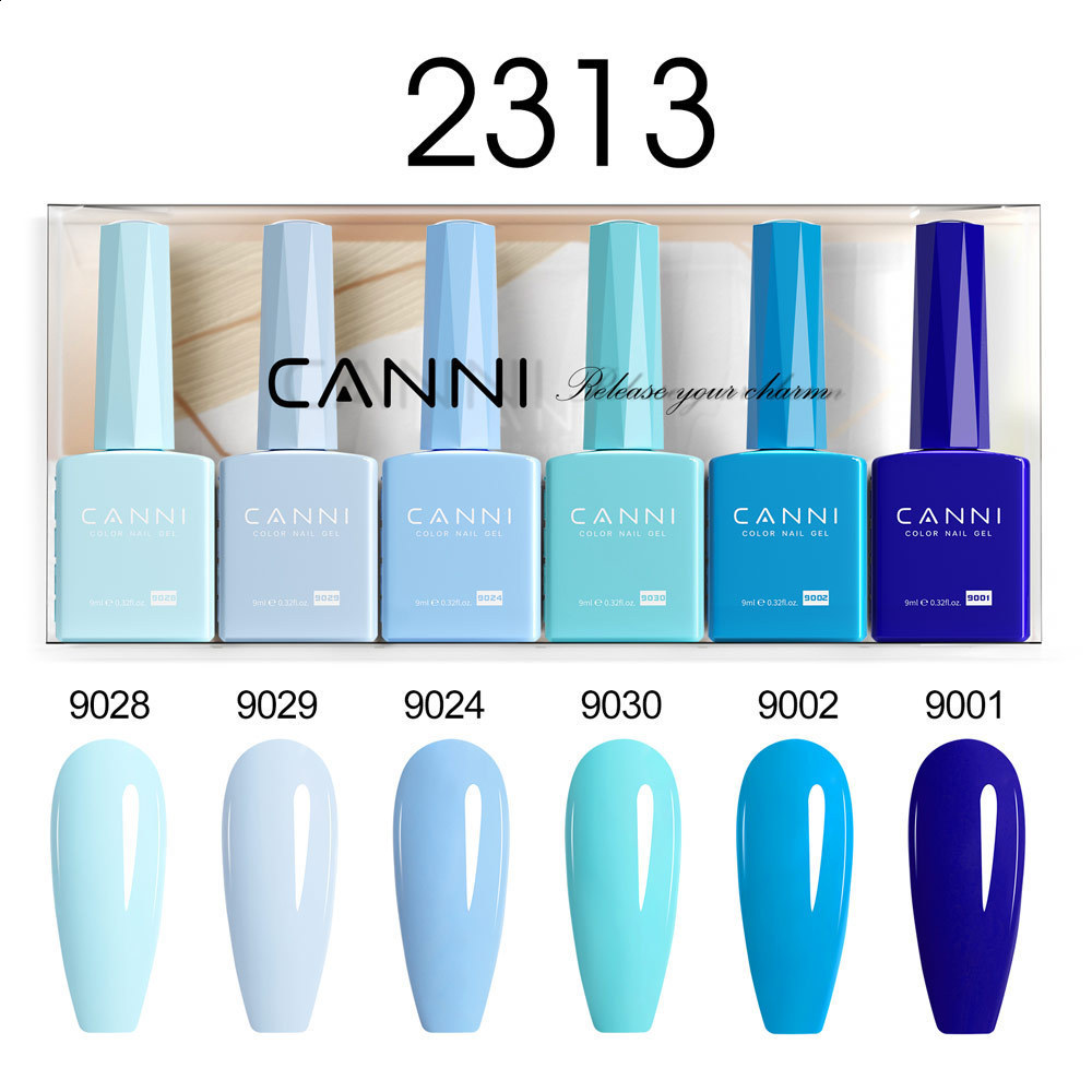 CANNI Nail Gel Polish Set HEMA FREE Gorgeous Color Semi Permanent Full Coverage Pigmented Paint Soak off UV LED Varnish 241112