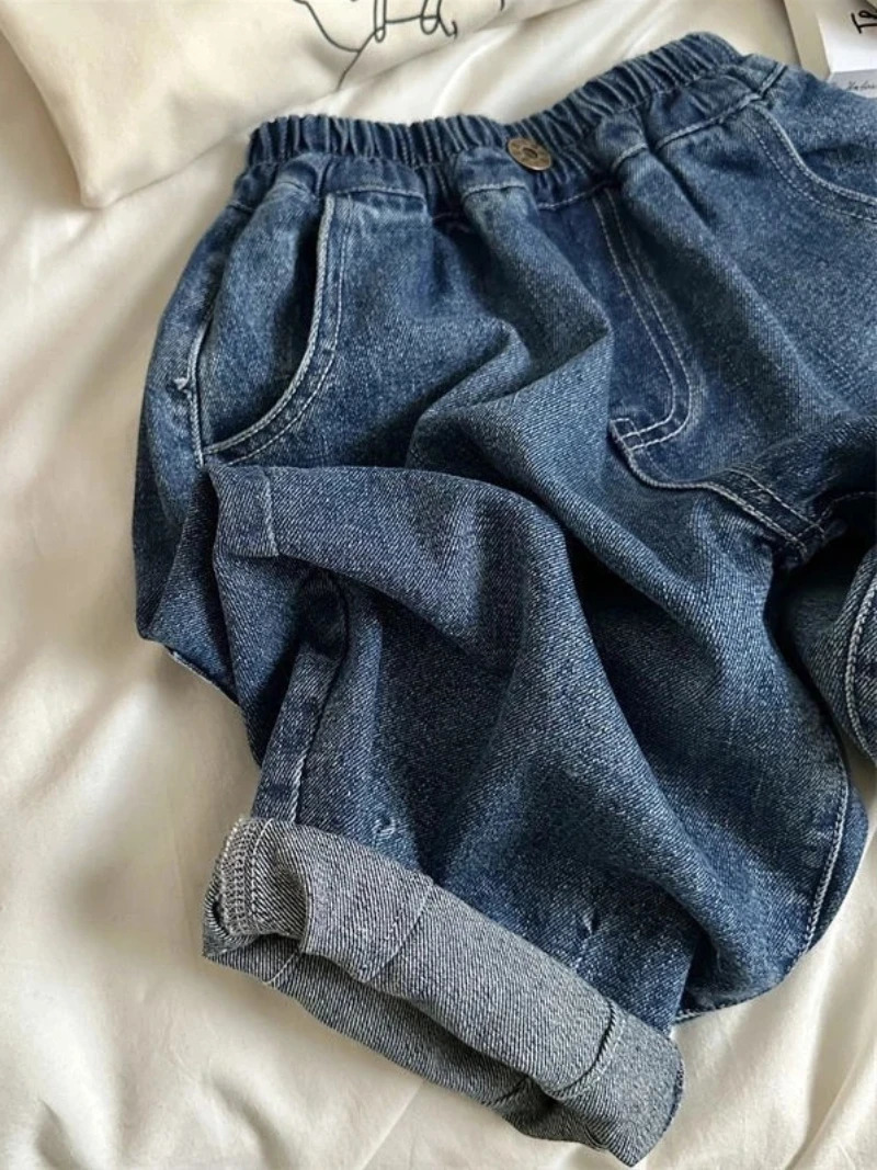 Boys Girls Toddlers Loose Pants Fashion Summer Baby and Foreign Denim Arrival 250527