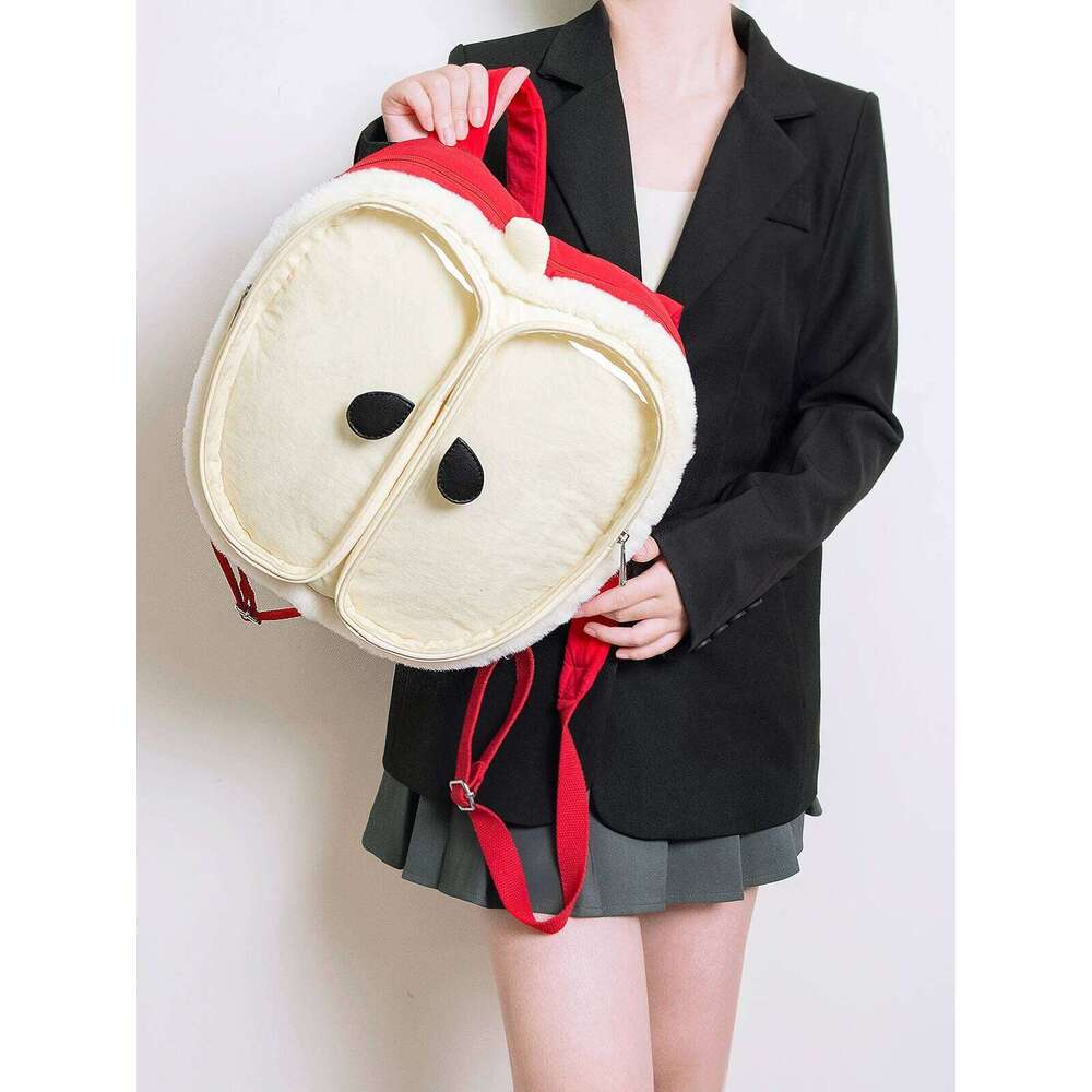 HIATUS Original Down Plush Lightweight Apple Pain Ultra Light Tote School Bag Large Capacity Padded Pillow