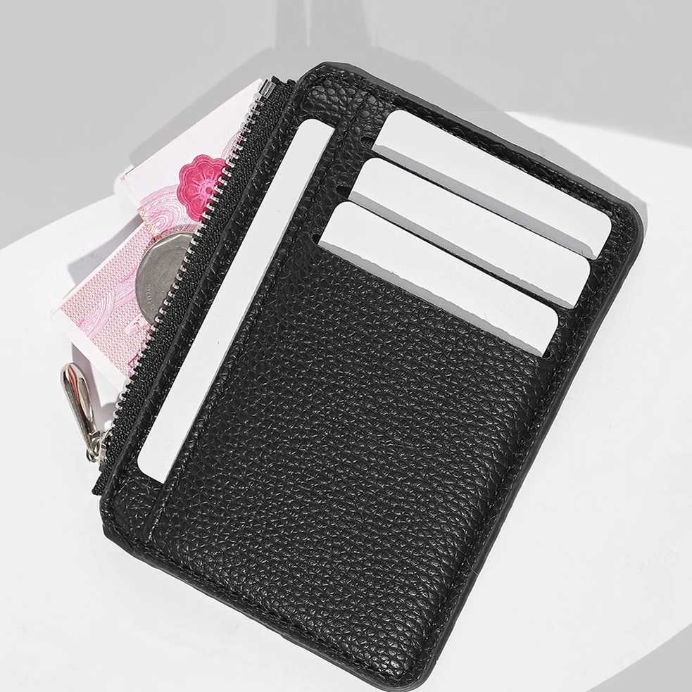 PU Card Cover Large Capacity Ultra-thin Exquisite Simple Multi-card Coin Wallet ID Card or Bag Z250527
