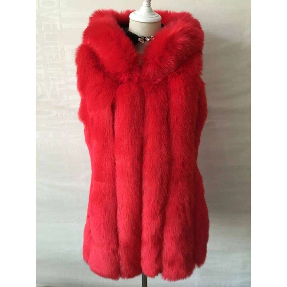 ZADORIN Winter Coat Women Furry Vest Hooded Warm Faux Fur Jacket Coats Female Slim Waistcoat veste femme