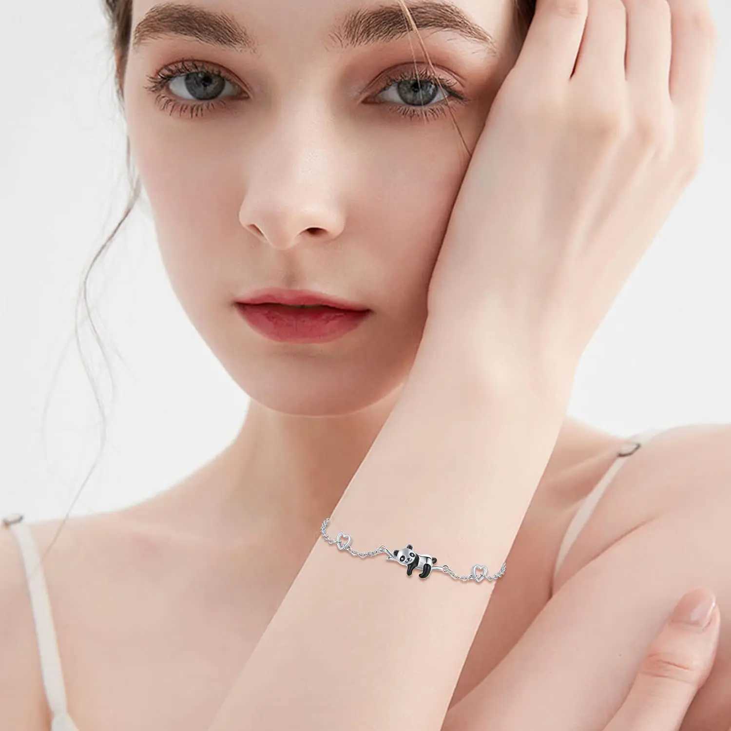 Harong New Panda Bracelet High Quality Cute Animal Jewelry for Woman Girl Gift for Birthday Christmas Animal DIY Lover Gifts W250526