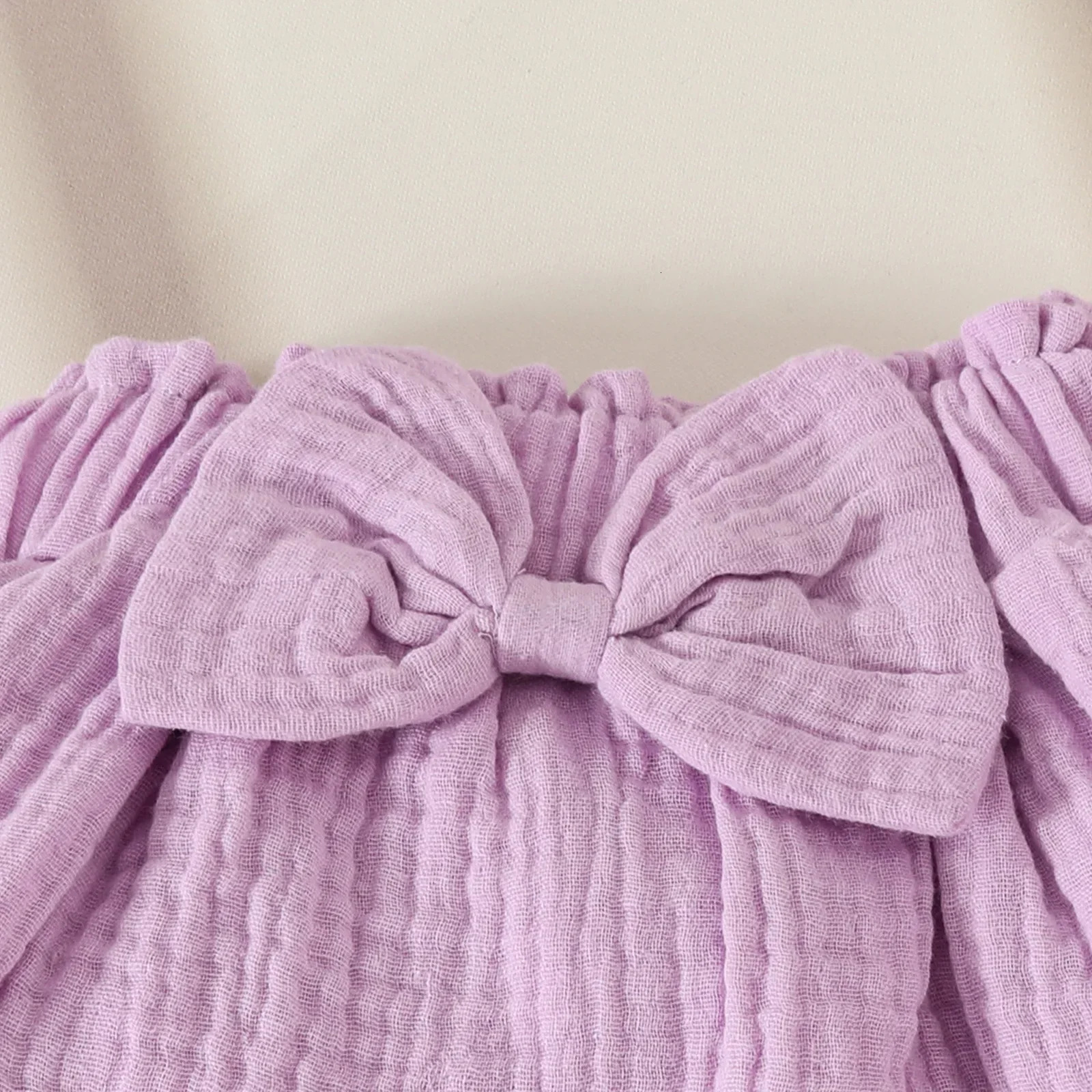 Sweet Purple Girls Childrens Set 0 2 Y Baby Girl Outfit Sleeveless Romper and Ruffled Skirt with Bow Print Headband 250527