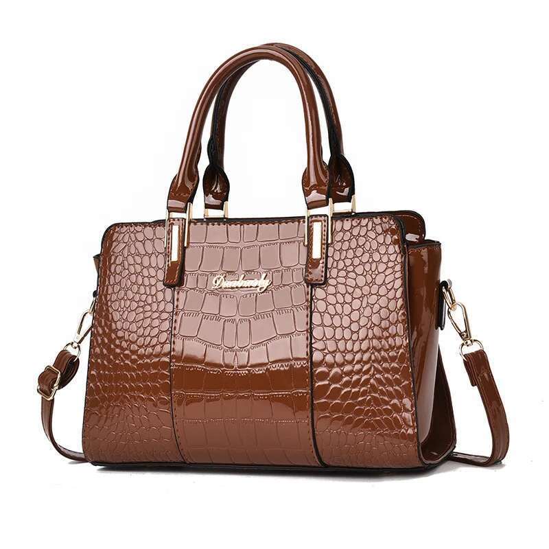 Brand Fashion Casual Women Shoulder Sier Gold Black Handbag PU Leather Female Big Tote Bag Ladies Hand Bags Sac