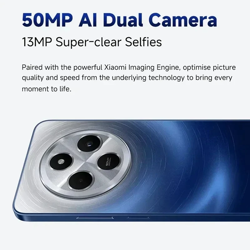 Global Version Xiaomi Redmi 14C Smartphone 8GB 256GB MediaTek Helio G81-Ultra Processor 6.88" 120Hz Display 50MP