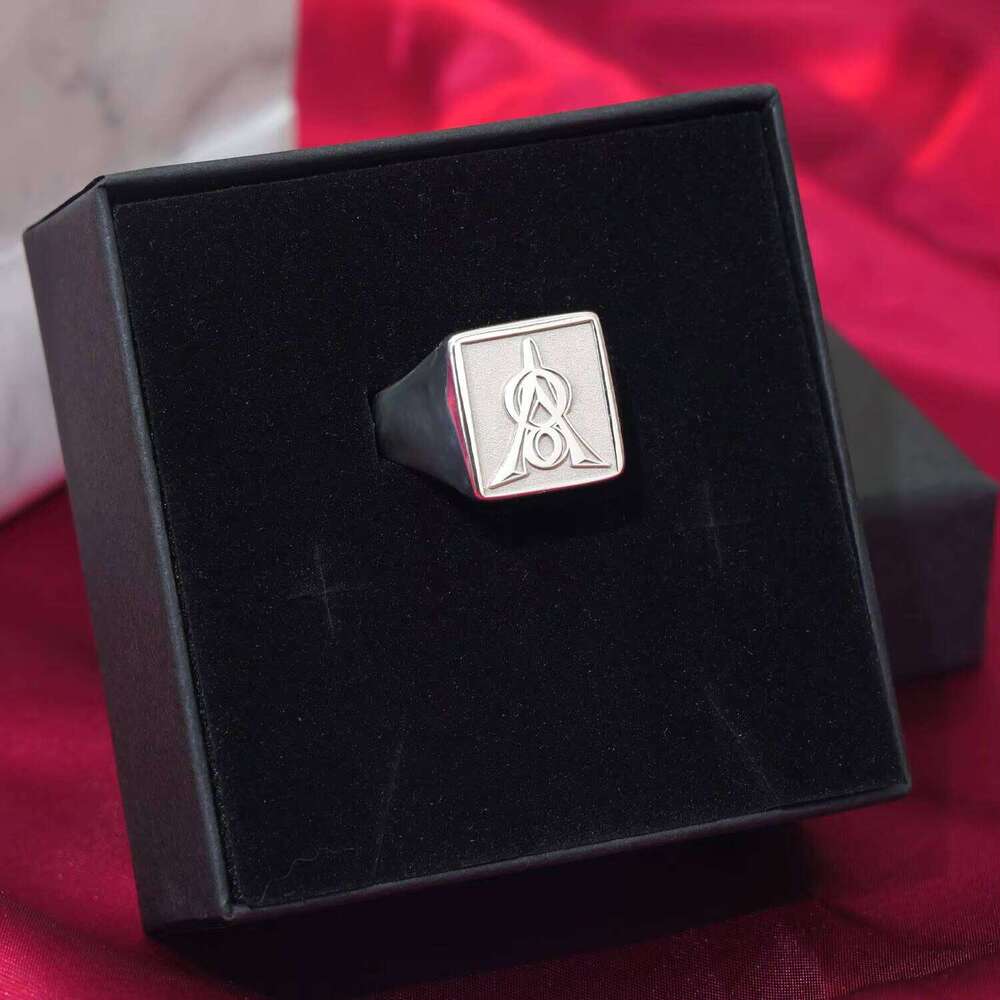 3D Engraved 17mm Men Fashion Sier Ring for Family Gifts Wholesale