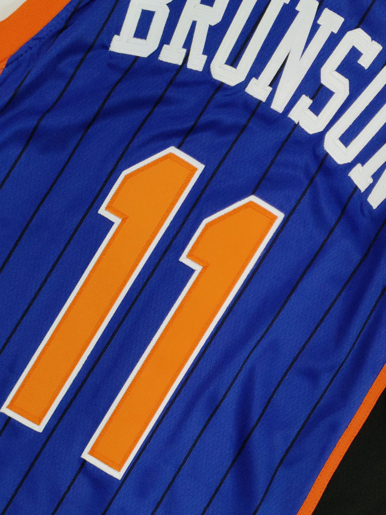 In Stock 11 Jalen Brunson 33 Patrick Ewing Basketball Jersey Gift 100% Stitched Fast Shipping Grey Embroidered Letter Number Design
