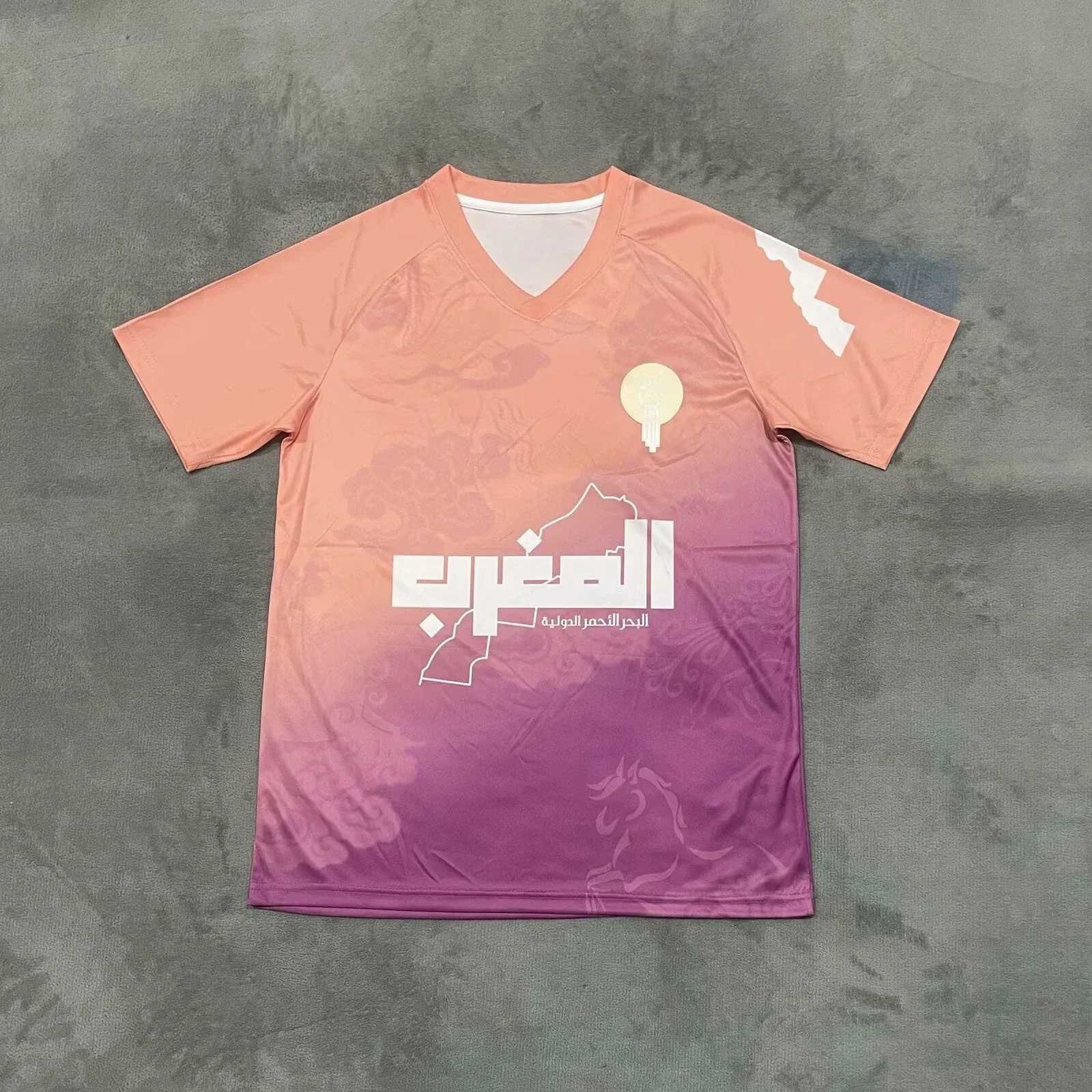 Morocco 2025/26 Season Classic Mens and Womens Fan Culture Competition Breathable Quick-drying Tops T-shirts Z250527