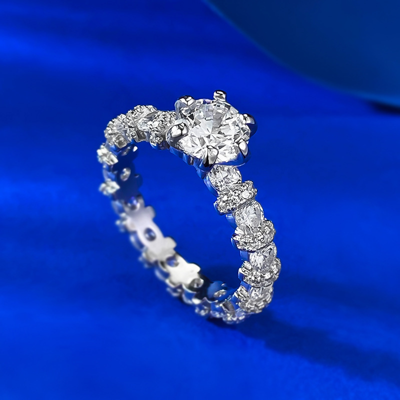 White Lab Moissanite Diamond Sparkling Luxury Jewelry Choucong Brand New Designer Pure 100% 925 Sterling Silver Round Cut Party Eternity Lady Women We