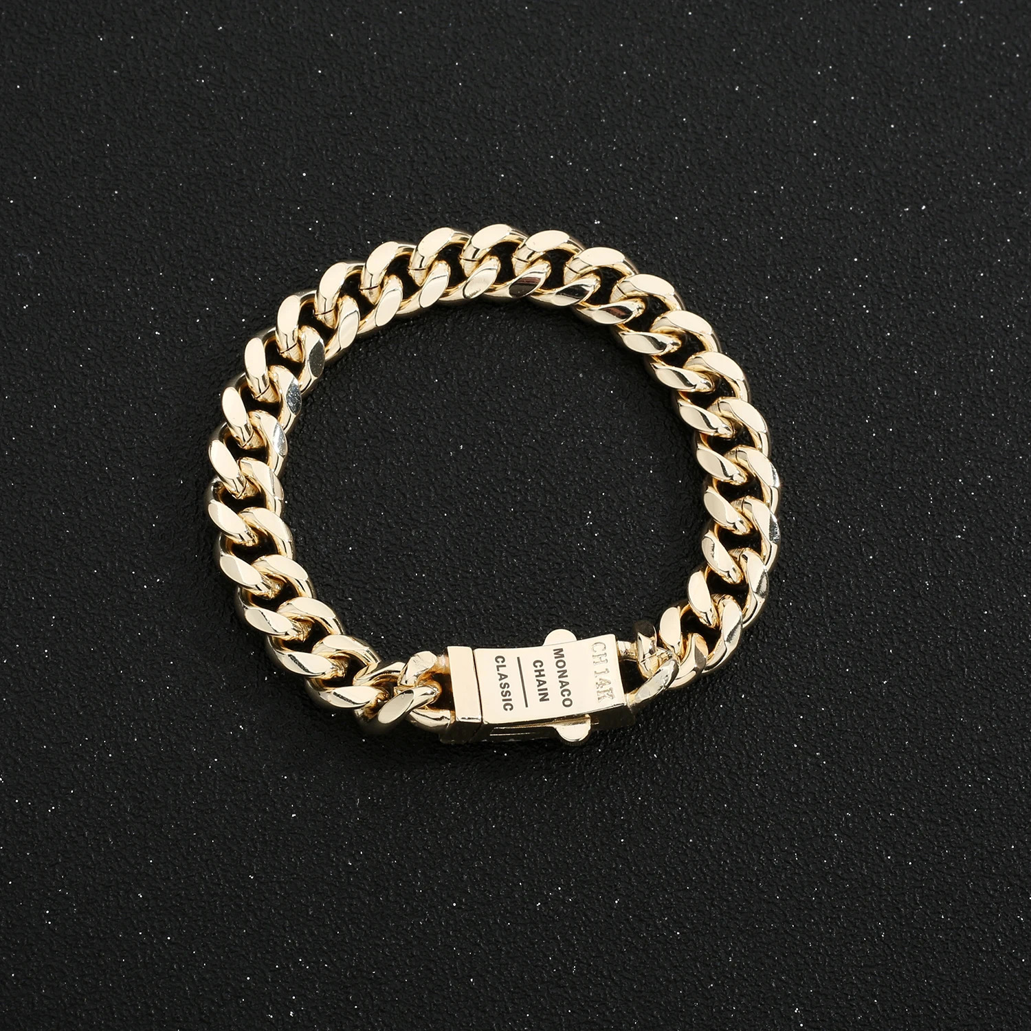 VCT Monaco rectangular zircon necklace ice crystal square stone hip hop rock jewelry Cuban chain support wholesale 250526 VVS