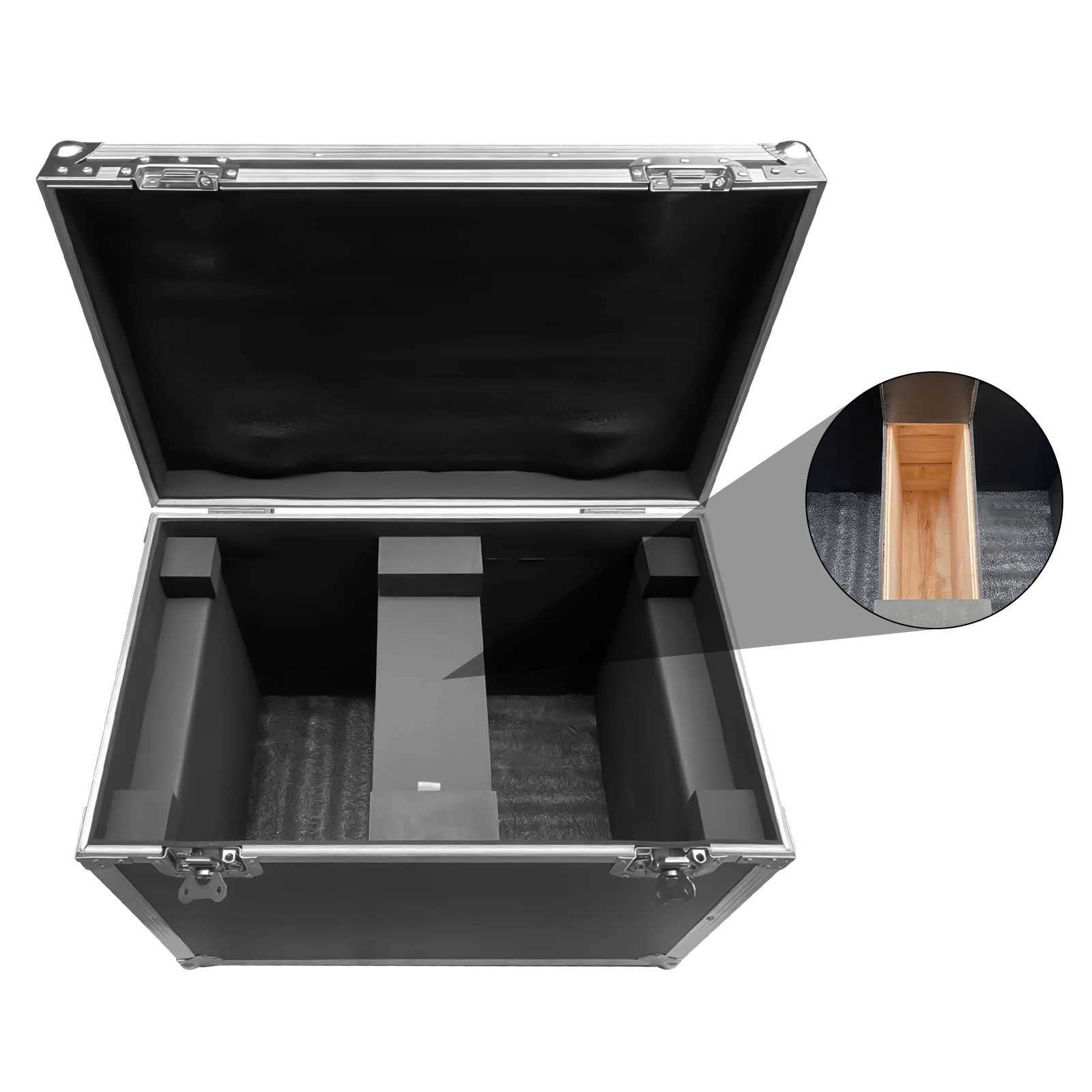 Fieryzeal Flight Case For (2) 230W Beam Moving Head Light Stage Light Shockproof Flycase 60.5x33.5x57cm Heavy-duty Gator Case XJ250527