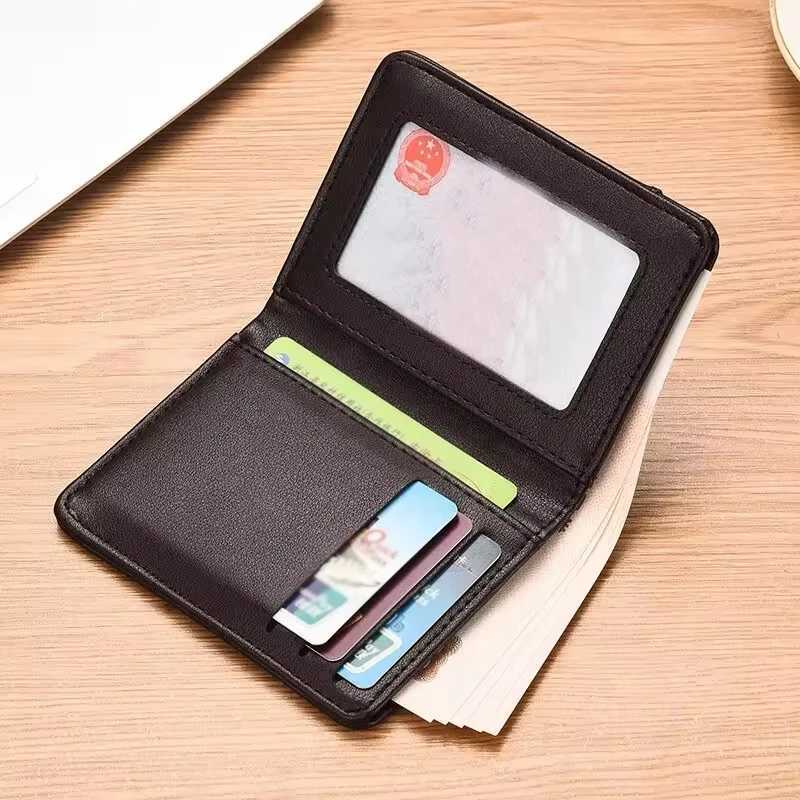 Crazy Bag Ultra Thin Mens Wallet Vertical Small Card Holder Z250527